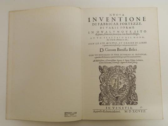 Nuova inventione di fabricar fortezze di varie forme in qualunque sito di piano, di monte, in acqua, con diversi disegni et un trattato del modo che si ha da osservare in esse - 2