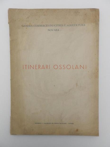 Itinerari ossolani - copertina