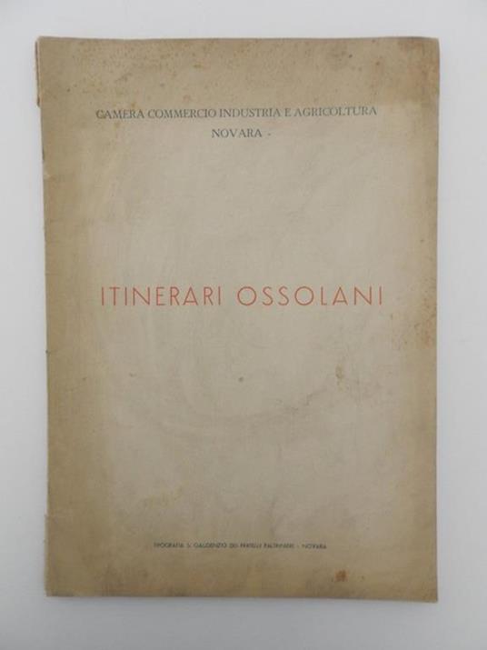 Itinerari ossolani - copertina