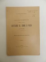 Nuove ricerche sopra l'antica costituzione del comune di Padova (a. 1182-1200). Note di storia Giuridica Padovana