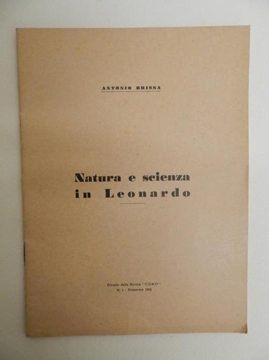 Natura e scienza in Leonardo - Antonio Brissa - copertina