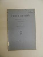 L' archivio di Stato di Bologna dal 1887 a tutto il 1892. Relazione del direttore