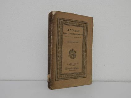 Annali delle cose de' genovesi dall'anno 1528 nall'anno 1550 di Jacopo Bonfadio tradotti dal latino da Bartolomeo PAschetti - Giacomo Bonfadio - copertina