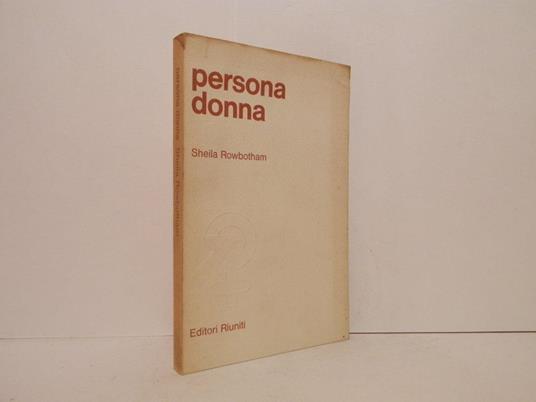 Persona donna - Sheila Rowbotham - copertina