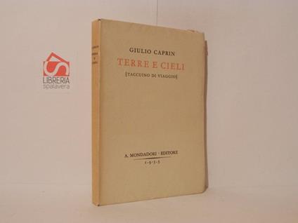 Terre e cieli. Taccuino di viaggio - Giulio Caprin - copertina