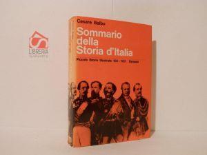 Sommario della storia d'Italia - Cesare Balbo - copertina