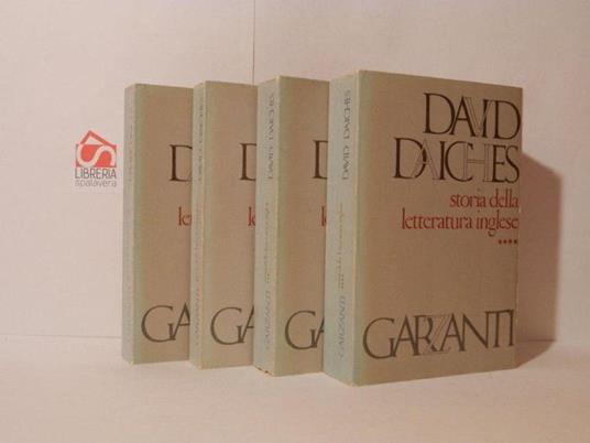 Storia della letteratura inglese - David Daiches - copertina