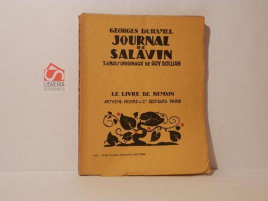 Journal de Salavin - Georges Duhamel - copertina