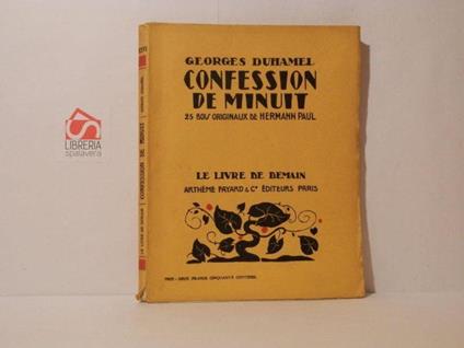 Confession de minuit - Georges Duhamel - copertina