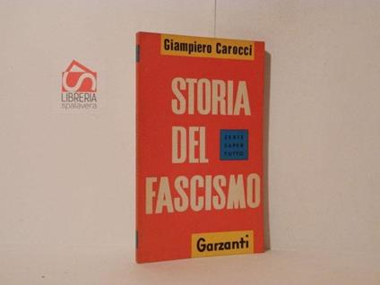 Storia del fascismo - Giampiero Carocci - copertina