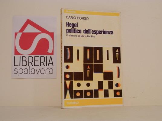 Hegel politico dell'esperienza - Dario Borso - copertina