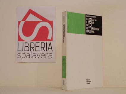 Geografia e storia della letteratura italiana - Carlo Dionisotti - copertina