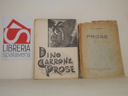 Prose - Dino Garrone - copertina