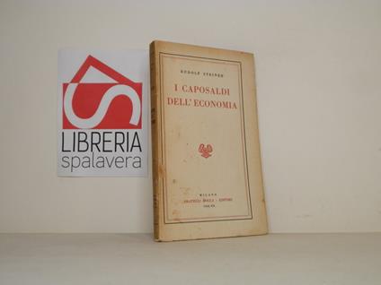 I capisaldi dell'economia - Rudolf Steiner - copertina