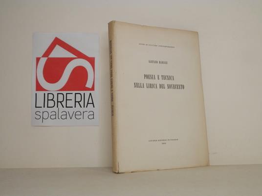 Poesia e tecnica nella lirica del Novecento - Gaetano Mariani - copertina
