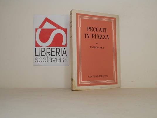 Peccati in piazza - Enrico Pea - copertina