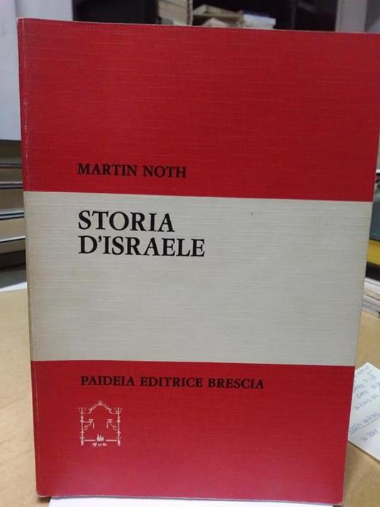 Storia D'Israele - Martin Noth - copertina