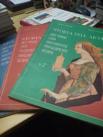 Storia dell'arte e delle arti minori 3 volumi a nesler r.lojacono - copertina