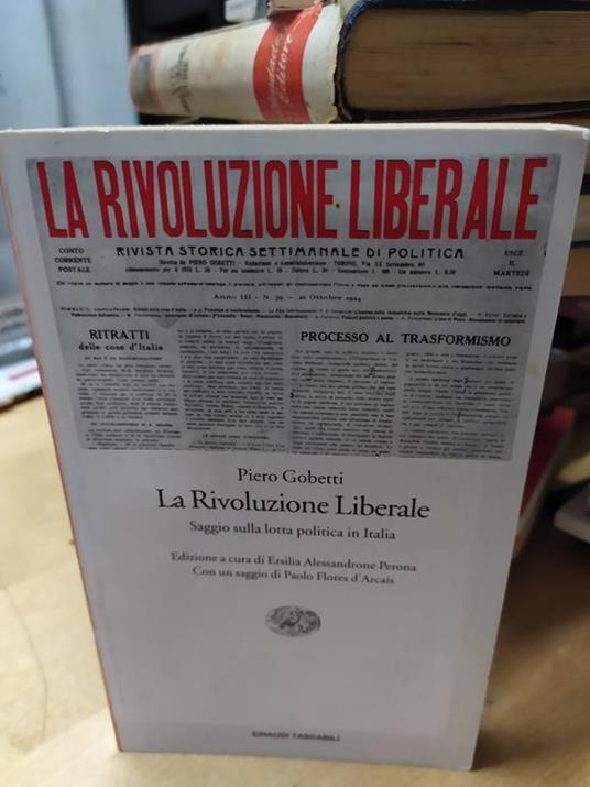 La Rivoluzione liberale pietro gobetti einaudi tascabili - copertina