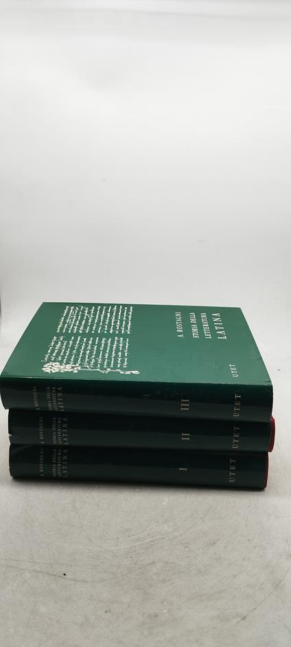 a rostagni storia della letteratura latina utet 3 volumi - copertina
