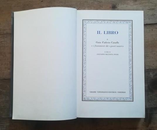 Il Libro Di Gaio Valerio Catullo E I Frammenti Dei "Poeti Nuovi" - copertina