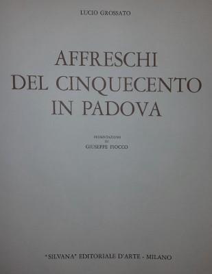Affreschi Del Cinquecento A Padova - Lucio Grossato - copertina