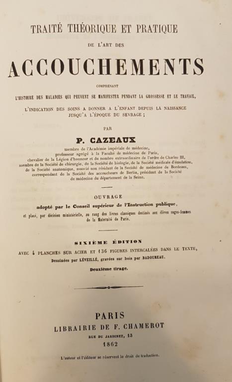 Traité Théorique Et Pratique De L'Art Des Accouchements - copertina