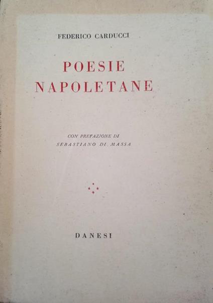 Poesie Napoletane - Federico Carducci - copertina