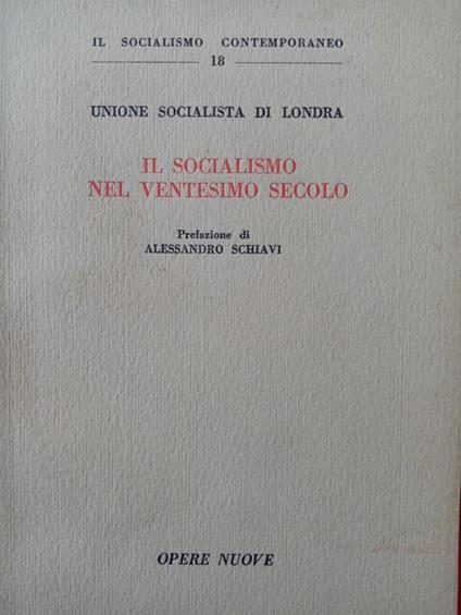 Il socialismo nel ventesimo secolo - copertina