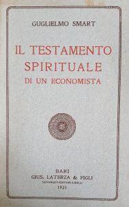 IL Testamento Spirituale Di Un Economista - Guglielmo Smart - copertina