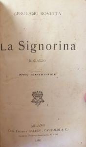 La Signorina - Gerolamo Rovetta - copertina