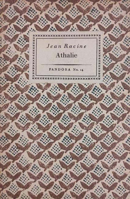 Athalie - Jean Racine - copertina