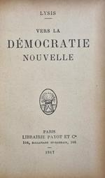 Vers La Democratie Nouvelle