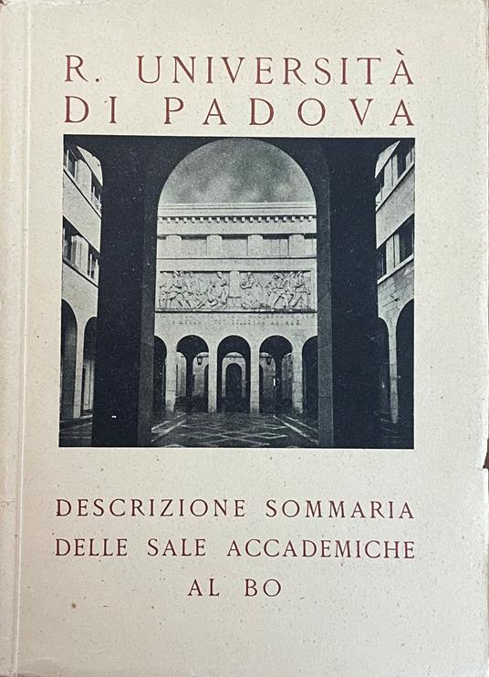 Descrizione Sommaria Delle Sale Accademiche Del Bo - copertina