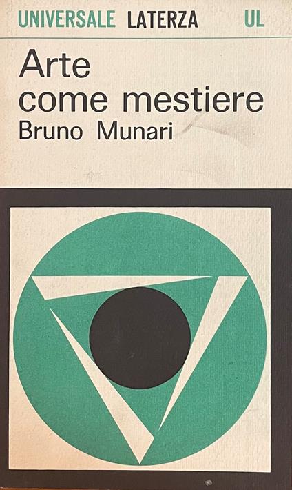 Arte Come Mestiere - Bruno Munari - copertina