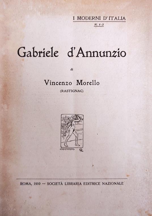 Gabriele D'Annunzio - Vincenzo Morello - copertina