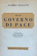 Per Un Governo Di Pace