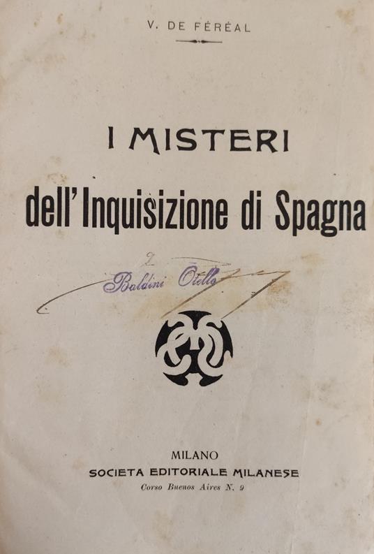 I Misteri Dell'Inquisizione Di Spagna - copertina