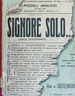 Signore Solo. . . Cerca Governante. .