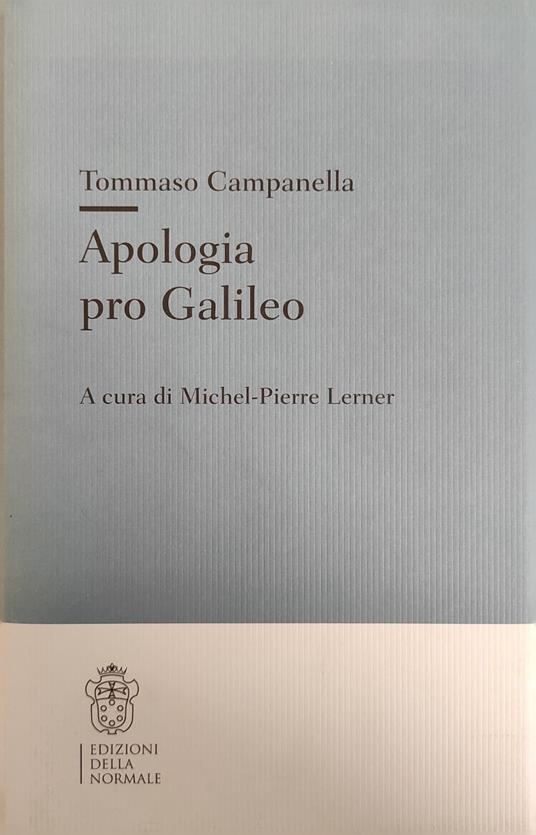 Apologia Pro Galileo - Tommaso Campanella - copertina