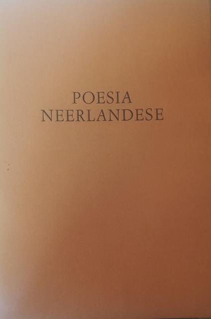 Poesia Neerlandese - copertina