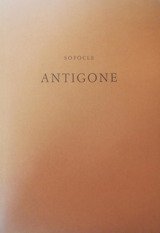 Antigone - Sofocle - copertina