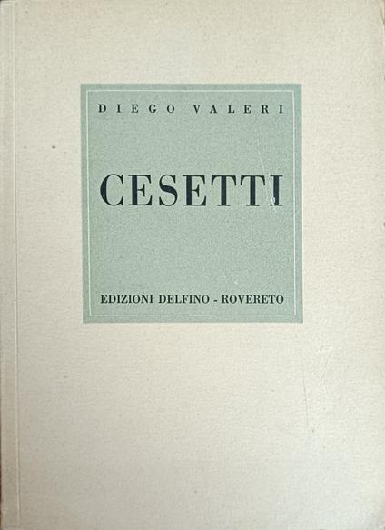 Giuseppe Cesetti - Diego Valeri - copertina