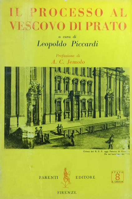 Il Processo Al Vescovo Di Prato - copertina