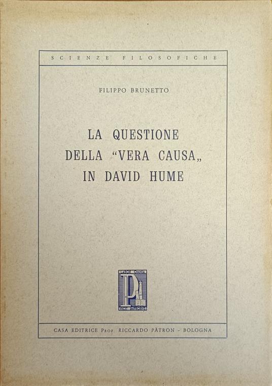 La Questione Della "Vera Causa" In David Hume - copertina