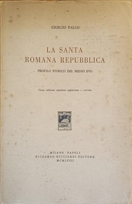 La Santa Romana Repubblica - Giorgio Falco - copertina