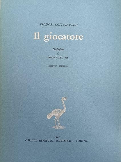 Il Giocatore - Fëdor Dostoevskij - copertina