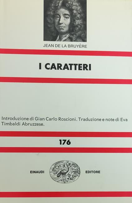 I Caratteri - Jean de La Bruyère - copertina