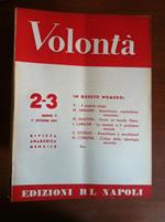 Volontà n° 2-3 Anno V 1 Ottobre 1950 Rivista Anarchica Mensile E15595