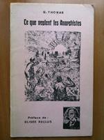 Ce que veulent les Anarchistes G. Thonar 1968 - E15729